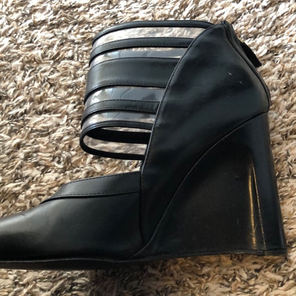 Black Derek Lam Meryl pointed-toe wedge heels - Picture 6 of 8